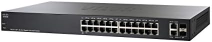 Cisco SG220-26P מתג חכם | 26 יציאות Ethernet של ג'יגביט | 2 Gigabit Ethernet Combo Mini-GBIC SFP | 180W